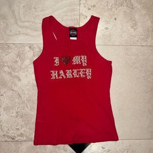 NWOT "I LOVE MY HARLEY" Harley Davidson Muscle Tank Top Sz XL Elizabeth City, NC